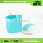 Small & Artful Blue 3.2L Rectangle Shakelid Toilet Dustbin Container