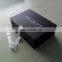 Luxury Black Fancy Paper Cardboard Gift Folding Design Boxes With White Logo For Packing Clothes