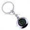 Custom Logo Engrave Laser Zinc Alloy Compass Metal Keychain