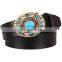 hot sale Western Native American Cowgirl Indian ladies Turquoise Stone Belt Buckle