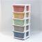 HOME 5 Drawer Silver Plastic Slim Tower Storage Unit plastic drawer mutil tier storage