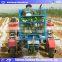 Rice/vegetable/fruit transplanter with two seats for farming