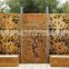 Residential outdoor decorative metal 8x8 fence panels
