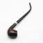 245mm Length wooden resin medium tobacco pipe with small black carving head for smoking