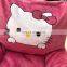 Cute pink dog sofa chair short plush and polyester oxford material pet sofa