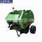 Tractor mounted mini round hay baler