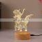 3D Lamp USB Night Lamp On Off Switch LED Atmosphereric Glow Wooden Base