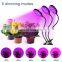Timing and Dimming Full Spectrum LED Grow Light Flexible Clip USB Power Desktop Plant Growth Light