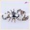 High Quality Charming Crystal Scorpion Animal Sherwani Brooch Jewelry