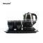 hotel supplier in Guangzhou/hotel supplies and restaurant supplies stainless steel electric water kettle with tray set