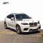 X6M style body kit  for BMW X6 E71 front bumper rear bumper and side skirts  for BMW x6 e71 facelift plastic material