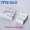 SSR heat sink Solid State Relay Aluminum Heat Sink 30A 40A Single Phase/Three Phase Silver Tone Heat Dissipation Radiator
