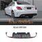 Top Selling Real Carbon fiber bumper REAR DIFFUSER for Mercedes Benz C63 W205