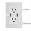 US Standard Home Dual USB Wall Socket Plug Power Adapter Outlets