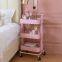 Movable Kitchen Trolley High Quality Storage Holders  Foldable Metal Cart