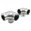 wholesale Railing Satin Round 304 316 Stainless Steel 3 Way Pipe Tube Connector fittings
