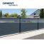 Outdoor UV proof Aluminum Fencing Composite Coated Black Slat Fence