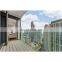 Decking balcony glass balustrade