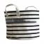 wholesale cheap large round kids dirty clothes laundry hamper foldable canvas toy storage basket