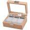 Wholesale 3 Slots Packaging Small Gift Kids Watch Box Luxury Display Wooden Watch Boxes