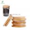 Reusable Bamboo Wood Mason Canning Lids Compatible with Wide Mouth Mason Jar Canning Jar Bamboo Glass Bottle Lids
