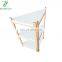 Bamboo Triangle Standing Shelf 3-Tier Storage Shelf In Bathroom