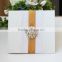 2016 Ivory Vintage Style Ribbon Decorated Lace Wedding Invitation Cards