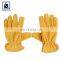 A/B Grade 3 Step Zig Zag Leather Hem Binding Leather Gloves from Trusted Exporter