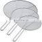 Round Stainless Steel Fine Mesh Splatter Screen with Resting Feet For Boiling Pots Frying Pans--9.5