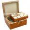custom fancy gift fashion girls with mirror women luxury lacquered varnish expensive best quality wooden jewelry watch box