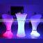 sofa set furniture led light bar stool plastic tables rechargeable led high table bar stools