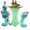 folding cocktail table /Led cocktail bar tables light up bar tables modern glowing led night club patio furniture