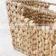 Hand Weave Basket, Water Hyacinth Storage Basket For Decor, Bathroom Kitchen Basket
