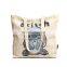 High quality hot sale vintage white beige eco friendly blank hand cotton canvas jute bag women striped school canvas tote bag