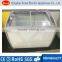 Chest Freezer Curved Sliding Glass Door Ice Cream Freezer Showcase