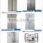 white side by side refrigerator with icemaker and water dispenser