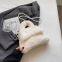 026Winter plush bag Women's clutch Pearl chain bag Fur bag High fashion large capacity bag