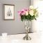 Decoration Glass vase Home Decor Classical European Bronze Crystal Table Metal Flower Rose Vase For Home Weddings