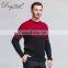 Customized Merino Wool Men's Pullover Sweater Knitted Retro round Neck with Crew Neck Mixed Colors for Winter
