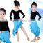 Autumn and winter comfortable latin ballroom dance dresses for the children girl