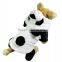 3D Dog Panda Clothes with Shorn Velvet Material and Rhombic Cotton-padded Lining fit for Autumn and Winter