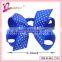 Hot sale in Brazil hair accessories dot ribbon bow hair pony holder for children (XH11-7753)