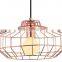 Vintage Cage Pendant Light,Modern Wrought Iron Chandelier,High Quality Cage Shade Hanging Lamp