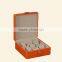 2015 Custom Unique Luxury White Pu Leather Watch Boxes Hot Sale, 5 compartments box watch for wristwatch