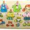 wholesale and OEM diy fashion pretty girl wooden dress puzzle