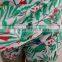 Viscose new design for girls sexy hot pants with green bird printed fabric