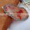 New! wholesales jewelry accessories rhinestones mixed colors Pave crystal Agate Druzy Slice with Different Size