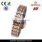 Elegant luxury vogue charming sapphire crystal ceramic watch with stainless steel strap