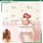clearance printing non woven wallpaper, cupcake pink for kids animal wall covering for kids , charming wall decor maker