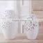 white wholesale hollow out art deco vases for home deco